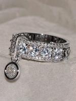 Elegant Artificial Zirconia Decorated Ring, Fashion Accessories for Women, Trendy All-match & Exquisite Jewelry for Birthday ...