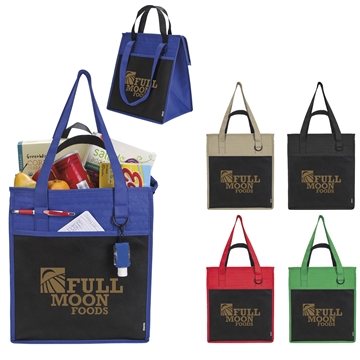 48 Customized Koozie Insulated Supermarket Tote - Thermal Lined & ...