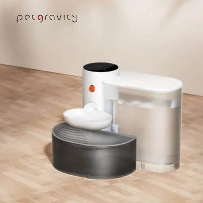 Gift For Pets, Pet Gravity Smart Cat Fountain, Silent Cat Water Fountain, Healthy Dog Water Dispenser, Automatic Pet Water Di...
