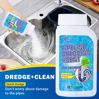 Liapu Powerful Pipe Dredging Agent for Kitchen and Toilet Pipelines - Dissolves 200+ Blockages and Kills 99% of Bacteria