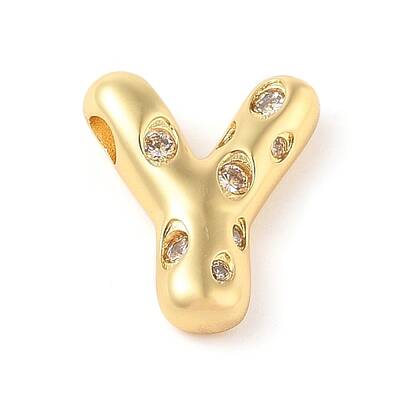Brass Micro Pave Clear Cubic Zirconia Pendant