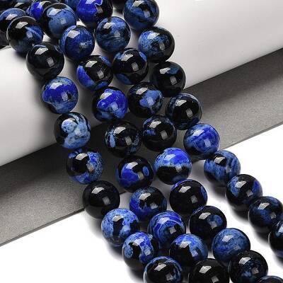 Dyed Natural Fire Crackle Agate Beads Strands