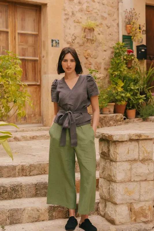 TOKYO pants in Matcha Green | Size: XS