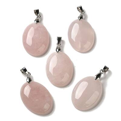 Natural Rose Quartz Pendants