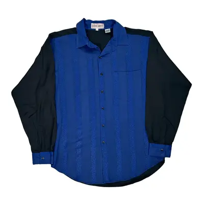 Gianni Abozzi Shirt - Large Black Polyester Blend