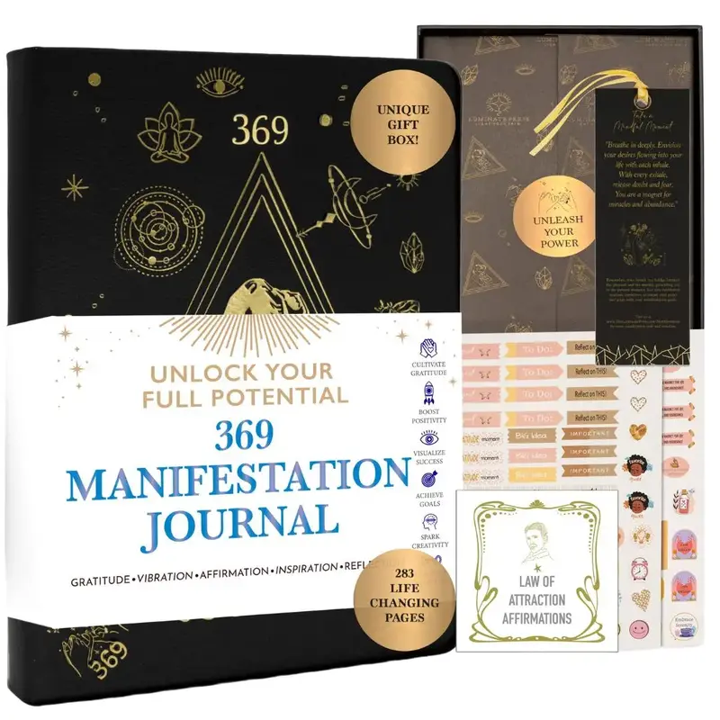 Ultimate 369 Manifestation Journal: Step-by-Step Manifestation Guide to Unlock Your Limitless Potential - Presented in Luxuri...