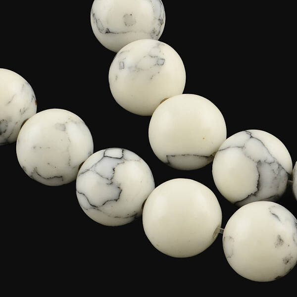 Synthetical Turquoise Gemstone Round Bead Strands