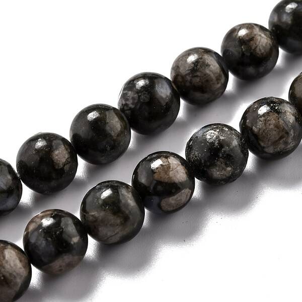 Natural Glaucophane Beads Strands