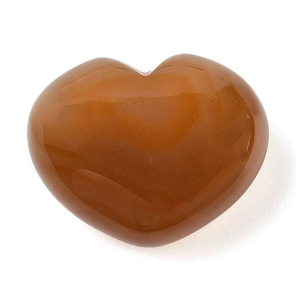 Natural Agate Love Heart Stone