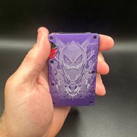 Pokémon gengar wallet laser engraved aluminum Card Holder
