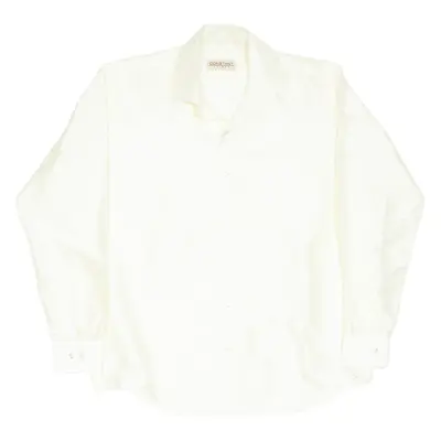 CONSTANT SHIRTS Mens Plain Shirt Yellow Long Sleeve L