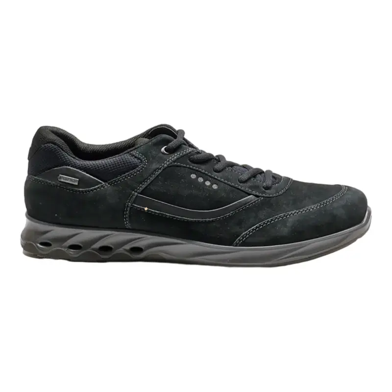 ECCO Sneaker Trainers Black Synthetic Mens UK 7.5