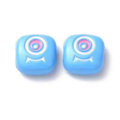 Spray Painted Alloy Enamel Beads