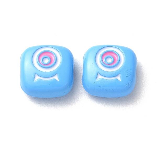 Spray Painted Alloy Enamel Beads
