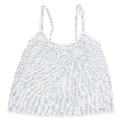 ABERCROMBIE & FITCH Womens Camisole Top Blue Sleeveless Striped S