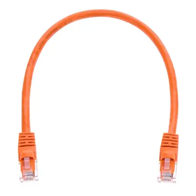 3412 Monoprice Cat6 Ethernet Patch Cable Snagless RJ45 Stranded 550MHz UTP Pure Bare Copper Wire 24AWG 1ft Orange