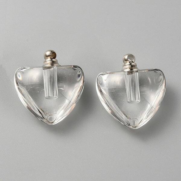 Glass Bottle Locket Pendants