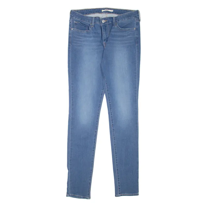 LEVI'S 711 Womens Jeans Blue Slim Skinny Stone Wash W31 L34