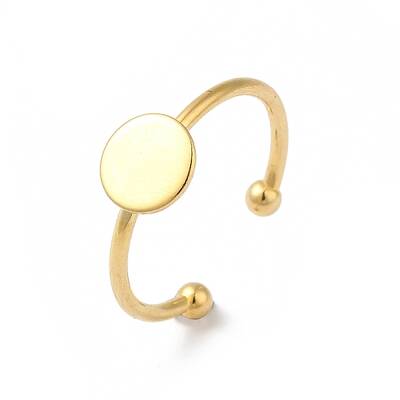 Adjustable 304 Stainless Steel Finger Rings Components