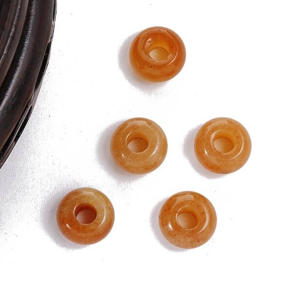 Natural Red Aventurine European Beads