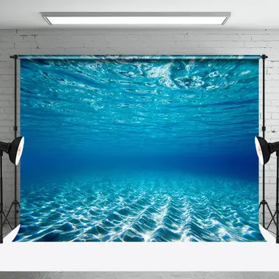 Summer Underwater Ripples Natural Scenery Backdrop