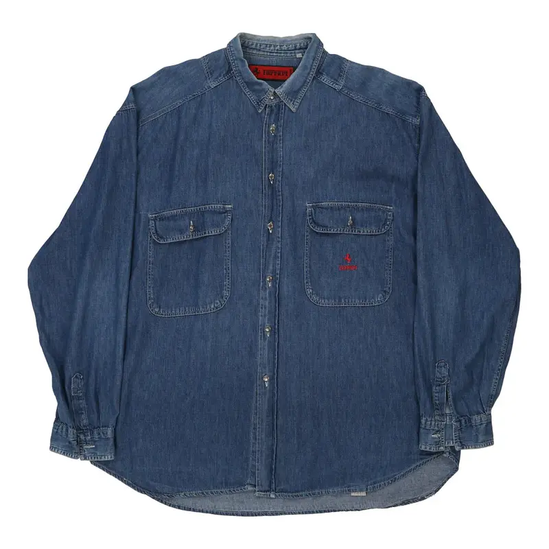 Ferrari Denim Shirt - XL Blue Cotton
