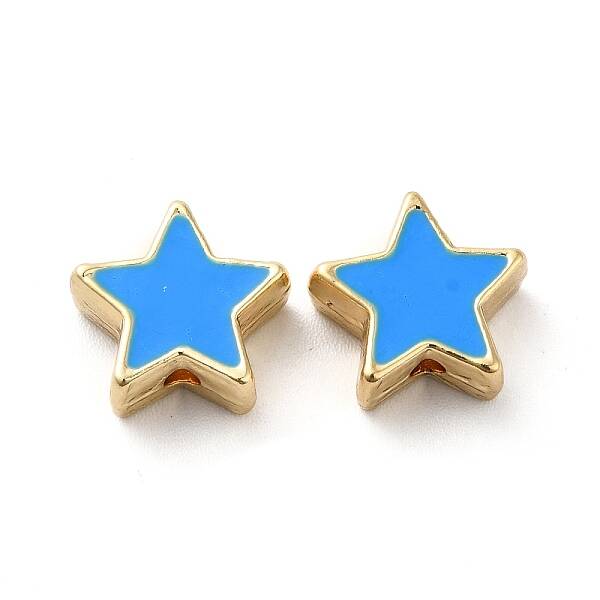 Rack Plating Alloy Enamel Beads
