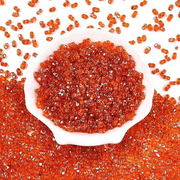 Picasso Spray Painted Glass Seed Beads