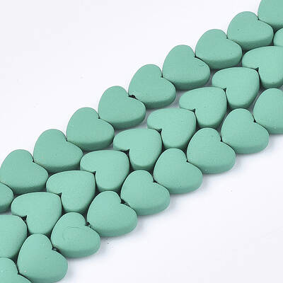 Spray Painted Non-magnetic Synthetic Hematite Beads Strands