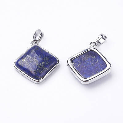 Natural Dyed Lapis Lazuli Pendants