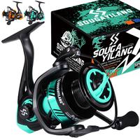 Sougayilang Fishing Reel, Lightweight High Speed Spinning Reel, Metal Alloy Gear Disc Fishing Reel, Fishing Equipment, Univer...
