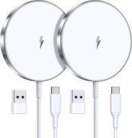 2-Pack 15W Magnetic Fast Charger for iPhone 16/15/14 & AirPods – MagSafe Compatible
