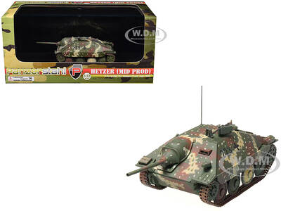 Hetzer (Mid Prod) Tank Destroyer #223 H.Pz.Jg.Abt 741 Western Front (1944) German Army 1/72 Diecast Model by Panzerstahl