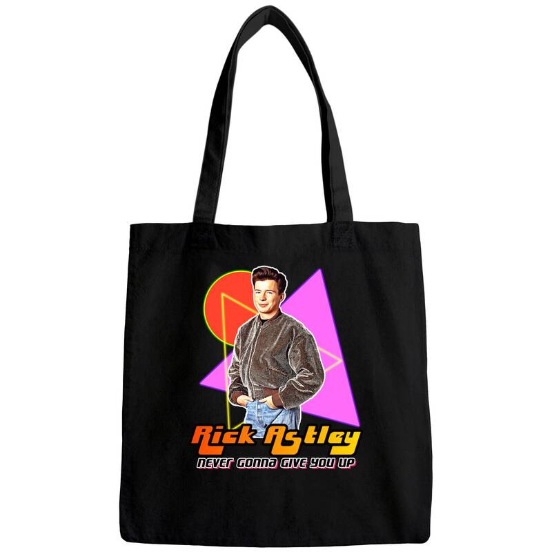 Rick Astley Never Gonna 90s Style Fan Art - Rick Astley - Bags