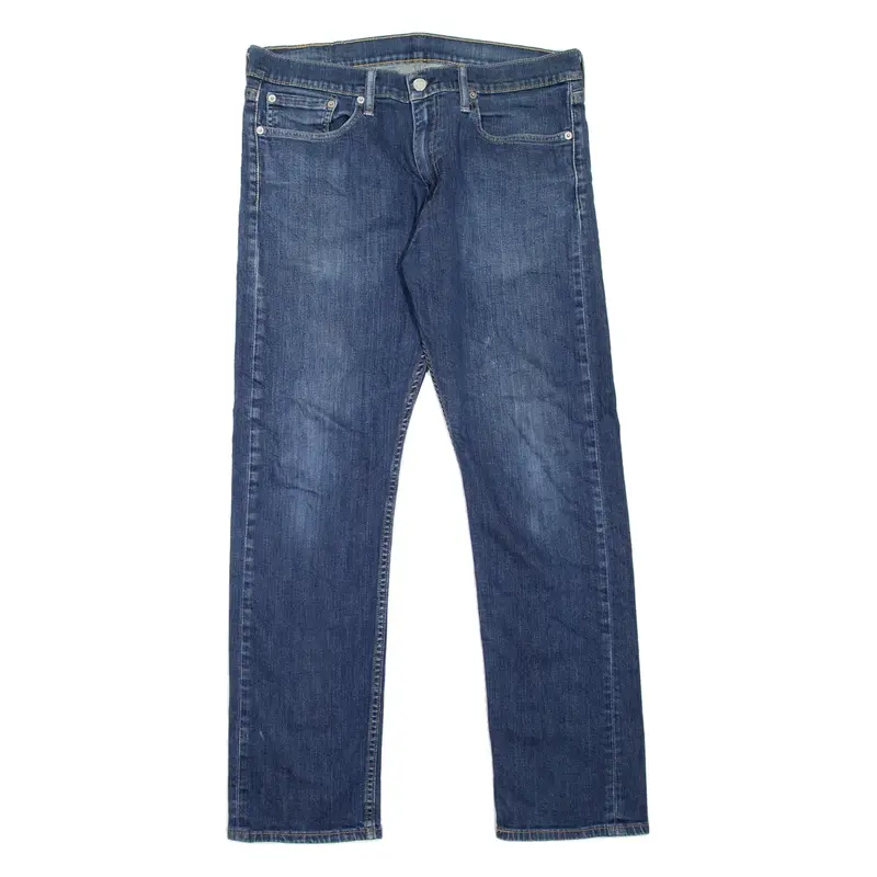 LEVI'S 513 Jeans Mens Blue Slim Straight Stone Wash W34 L32