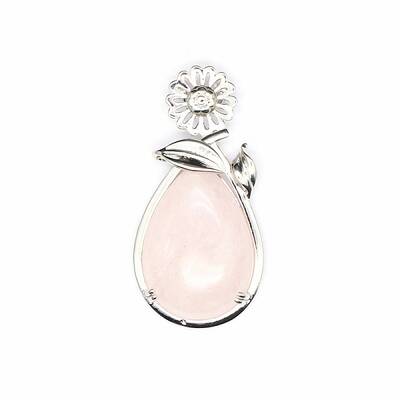 Natural Rose Quartz Pendants