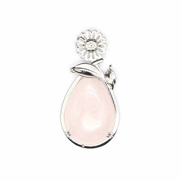 Natural Rose Quartz Pendants