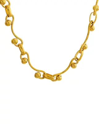 18K Gold Link Chain Necklace