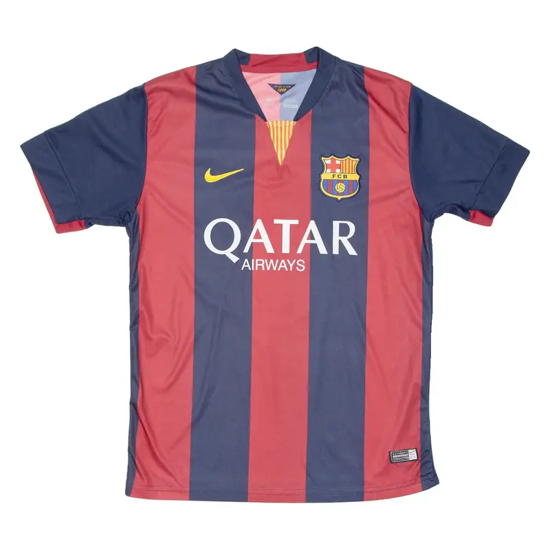 NIKE FC Barcelona Mens Football Shirt Jersey Blue M