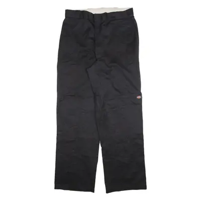 DICKIES Mens Trousers Black Relaxed Straight W36 L34