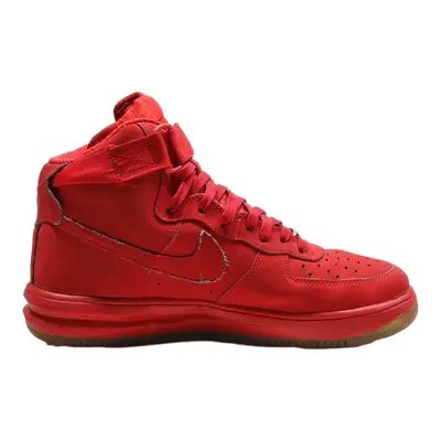 NIKE Lunar Force 1 High Top Trainers Red Leather Mens UK 6.5