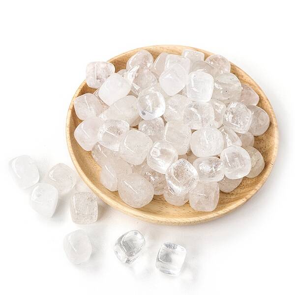 100g Cube Natural Quartz Crystal Beads