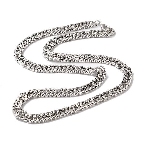 Iron Cuban Link Chain Necklaces for Women Men