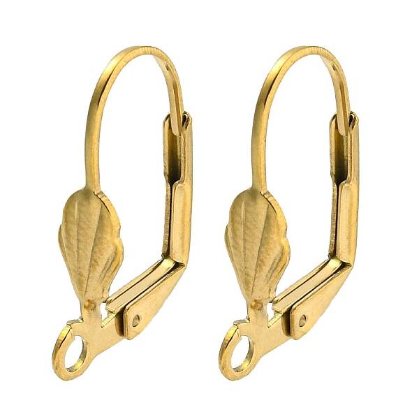 Ion Plating(IP) 304 Stainless Steel Leverback Earring Findings