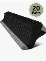 Men's Patchwork Print Ankle Socks, Casual Moisture Wicking Low Cut Socks, Soft Comfy Breathable Socks for Daily Wear, Socks...