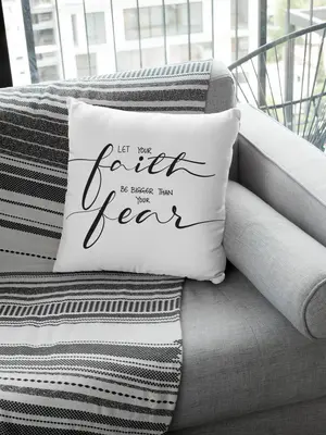 Faith Over Fear Pillow