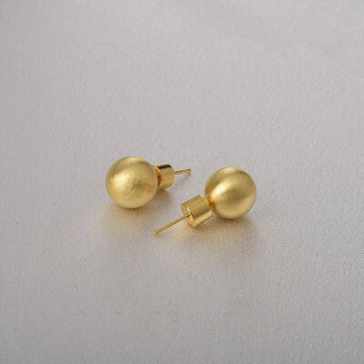 Round Ball Drawbench Brass Ear False Plugs for Women