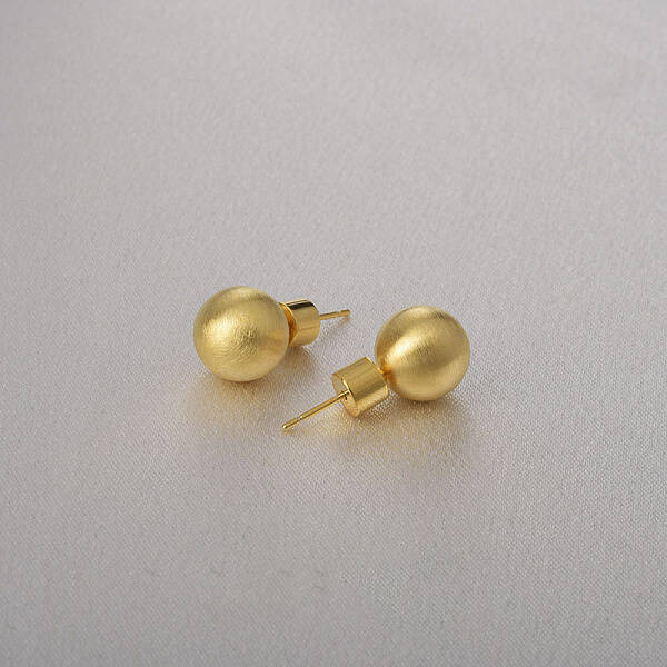 Round Ball Drawbench Brass Ear False Plugs for Women