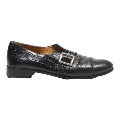 BOTTIER Monk Shoes Black Leather Womens UK 5