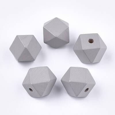 Painted Natural Wooden Beads